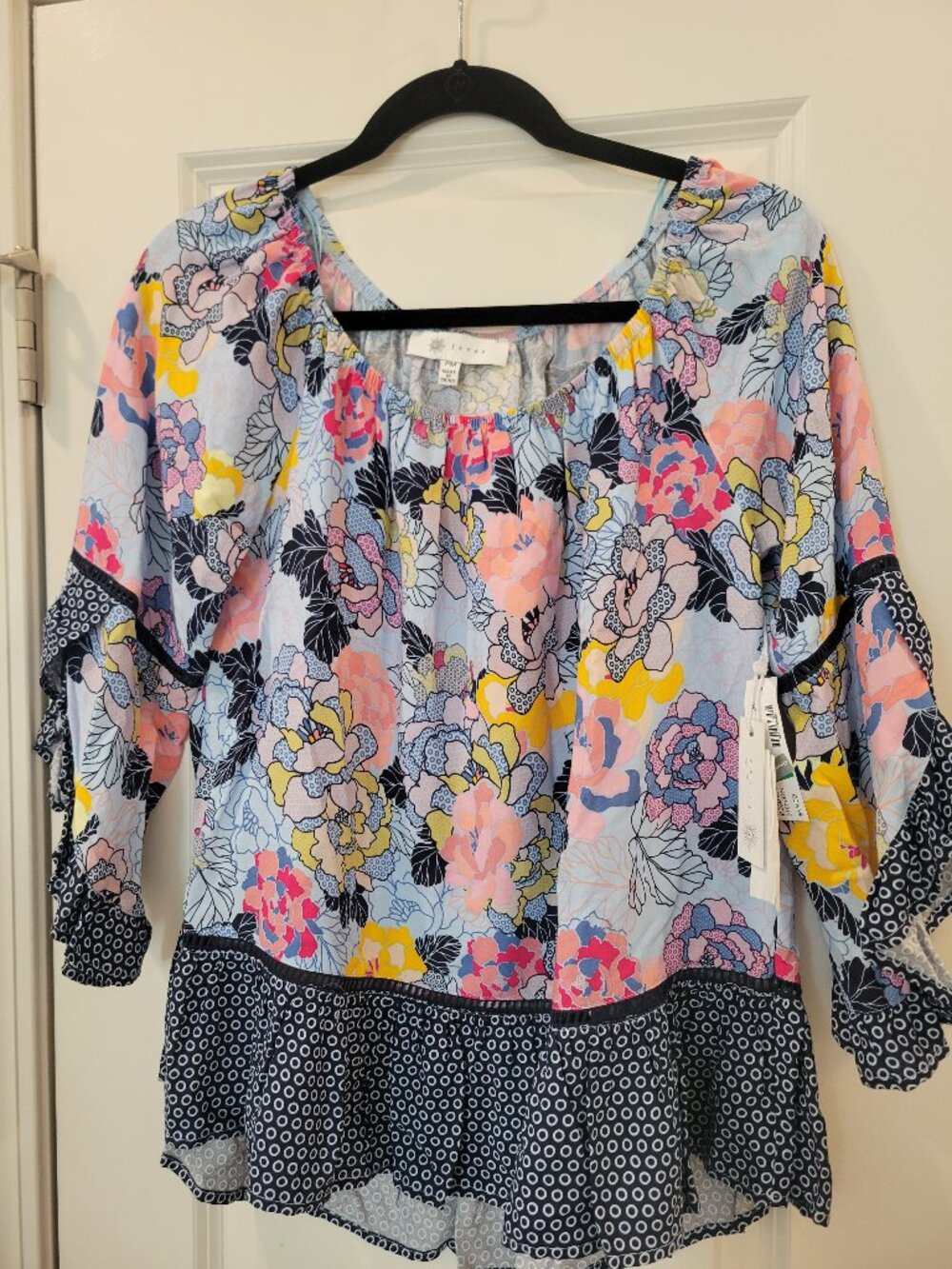 Fever ruffle sleeve blouse